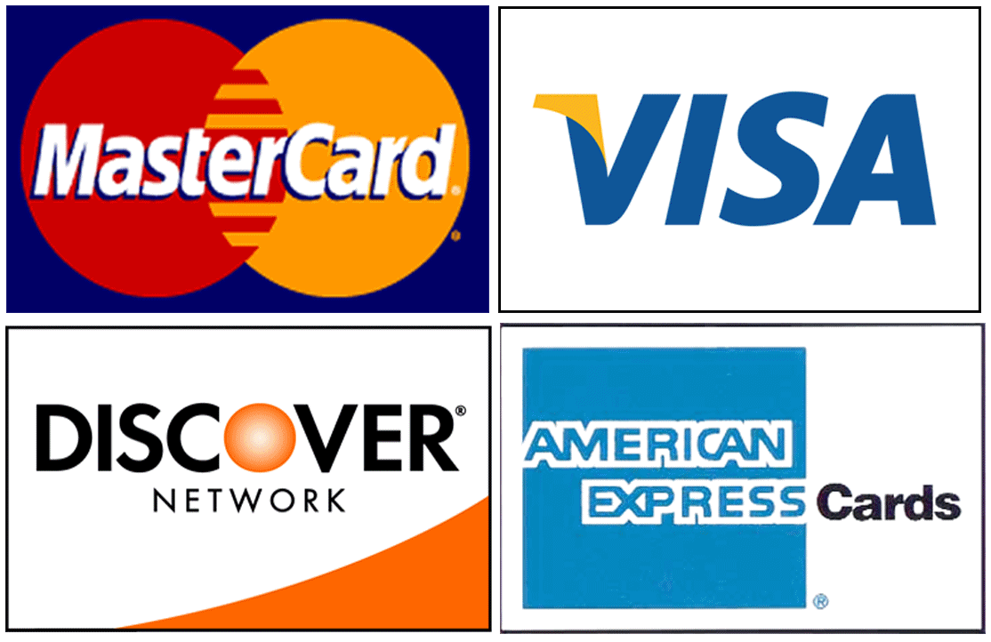 All major credit cards accepted